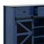 Buffet à portes coulissantes avec 3 tiroirs et tablettes réglables-120929870