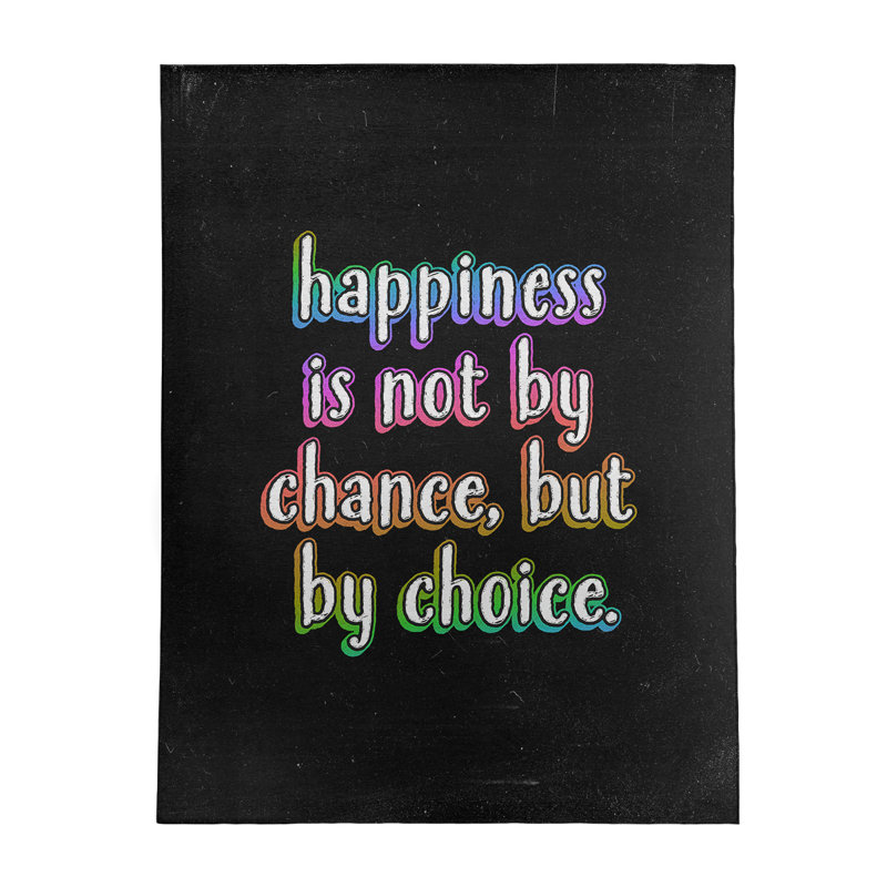 Quotes Chenille Indoor Rug, Rectangle 5' x 7'