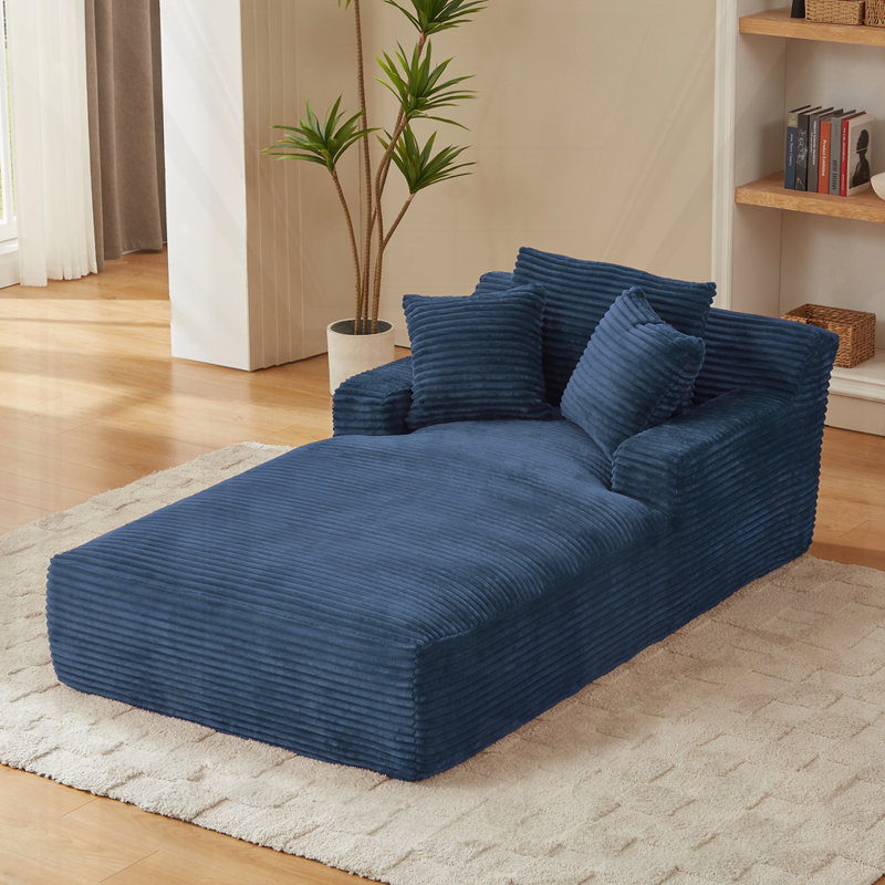 Chaise longue surdimensionnée pour l'intérieur,, Bleu