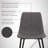 Waroona Contemporary Upholstered Dining Chair with Black Metal Legs-44179702