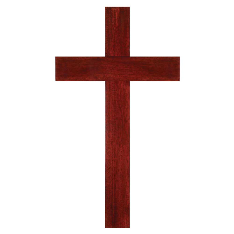 Cross Mahogany Wall Décor
