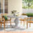 Toseland Round Concrete Outdoor Dining Table