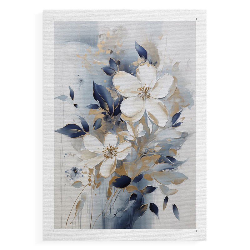 FLORAL Series CCDXI - Impression sur toile seulement - NON CADRE, H 18 po x l 12 po