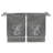 Ensemble de serviettes 2 pièces 100% coton monogramme-26072294-26086743