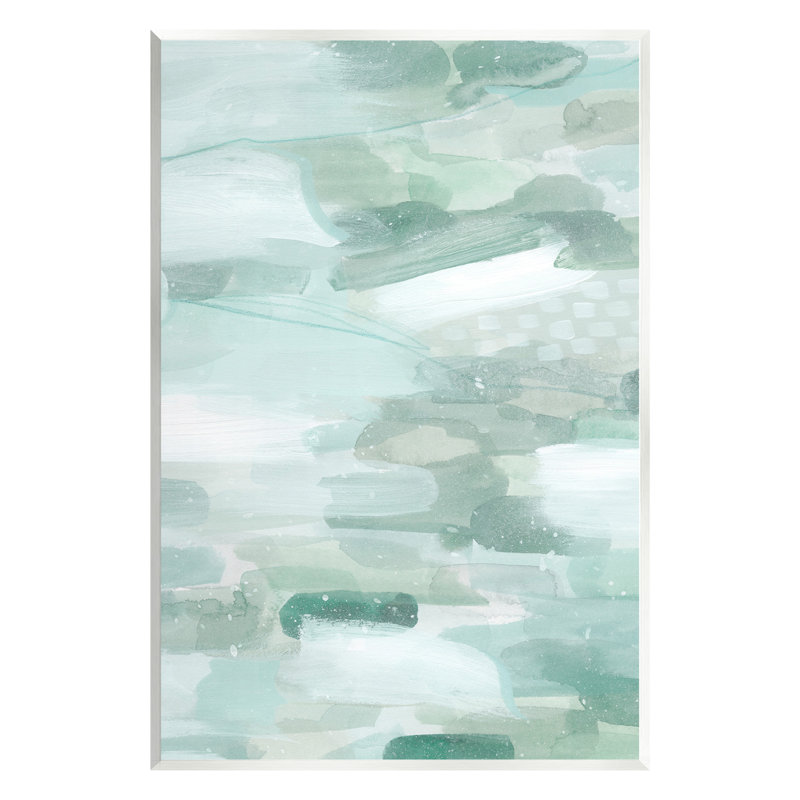 «Green Brush Strokes» par Grace Popp, H 19 po x l 13 po