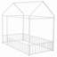 Structure de lit en métal avec clôture-591055767-591055761
