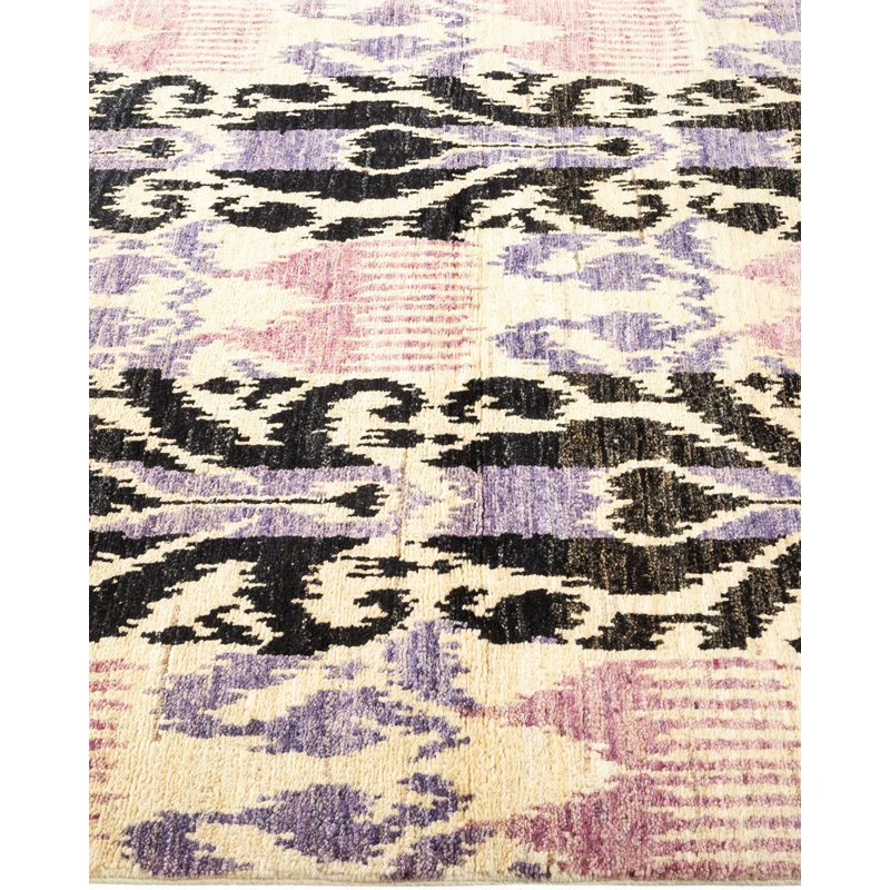 Contemporary One-of-a-Kind 4'2" x 6'3" Hand Knotted Area Rug