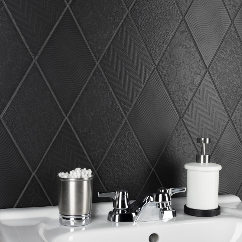 Rhombus 6" x 10" Porcelain Patterned Wall & Floor Tile