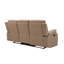 Transitionnel avec support lombaire, housse en tissu de microfibre, rembourrage en mousse de bois franc, 8 ressorts, base en acier inoxydable avec housse de support beige - cadre séché au four, ressort sinueux,