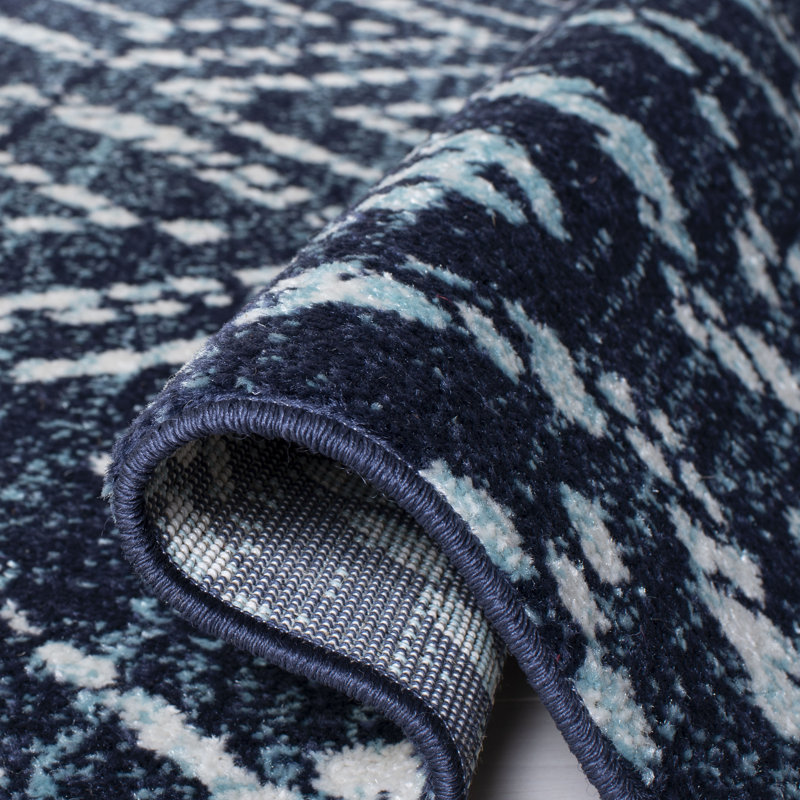 Tapis à motif géométrique Sherburne Performance, Carré 6 pi