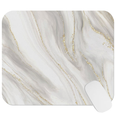 Abstract Gray Myst I Modern Gaming Cute Office Laptop Desk Pad Gift Mat Square Rectangle Non-Slip Mousepad