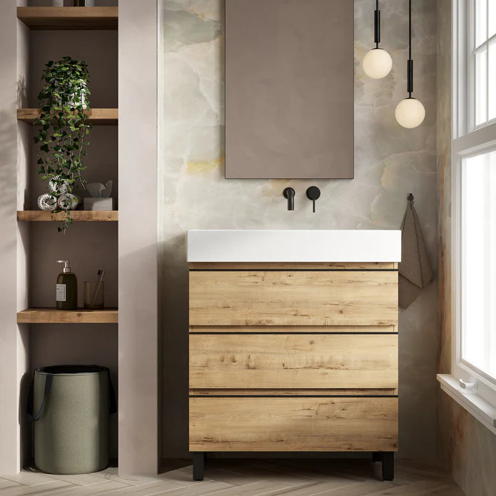 Bethene 80mm Single Bathroom Vanity with Basin