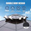 12 pi. L 12 pi. D Pavillon de jardin en aluminium
