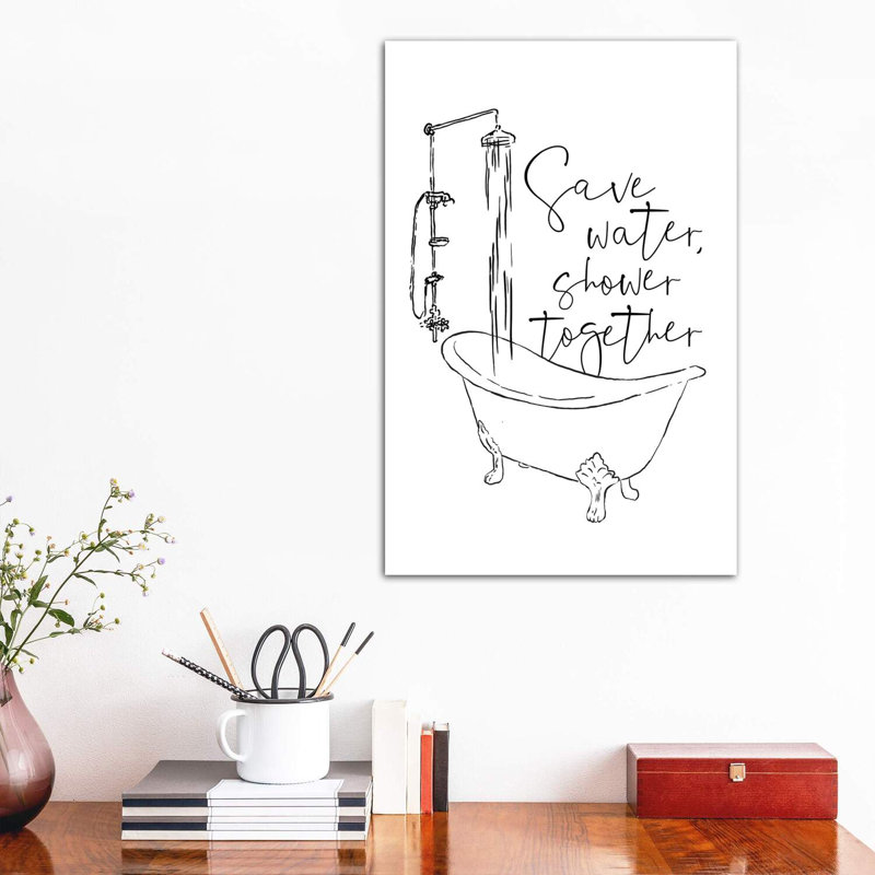 Save by Mlli Villa - Wrapped Canvas Print, 66.04cm H x 45.72cm W x 3.81cm D