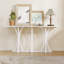 Console de 63 po avec base en bois massif, table rectangulaire traditionnelle américaine pour les entrées ou derrière les canapés-132277242