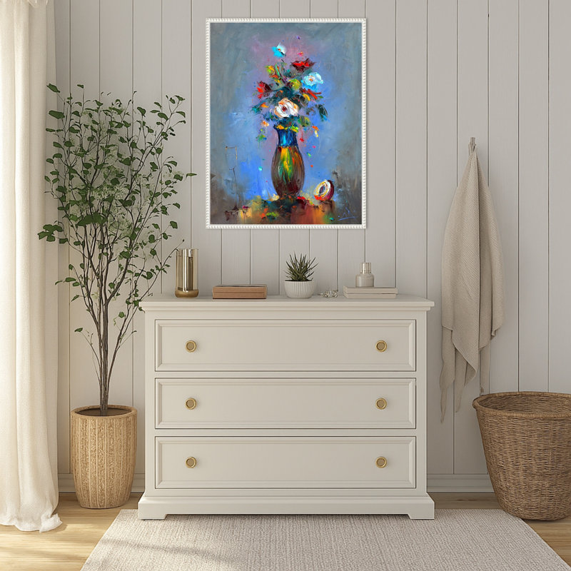 Mes fleurs par Stanislav Lazarov, reproduction d'art sur toile encadrée