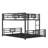 L-Shaped Metal Twin Over Full Size Bunk Bed-106001688