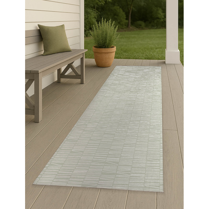 Bookcase Non-Slip Outdoor Rug, Runner 2'6" x 8'