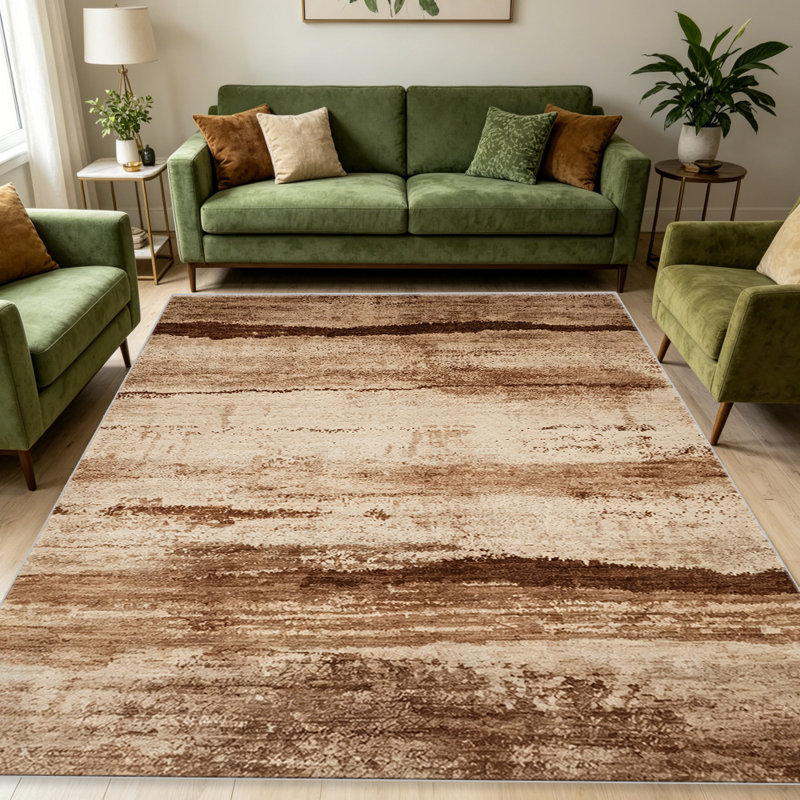Beige Abstract Stripe carpet-easy to clean, machine-washable, soft and comfortable; suitable for door mats, kitchens, living rooms, bedrooms, corridors, and laundry areas. Easy to clean, durable carpet for home decoration.