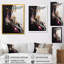 Gold Black Subtle Symmetry - reproduction d'art sur toile abstraite-107219918-107219913