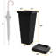 Pot de fleurs conique en plastique de 61 cm de hauteur (lot de 2) avec soucoupe de drainage, pot carré d'intérieur et d'extérieur pour porche, terrasse et jardin-258814650
