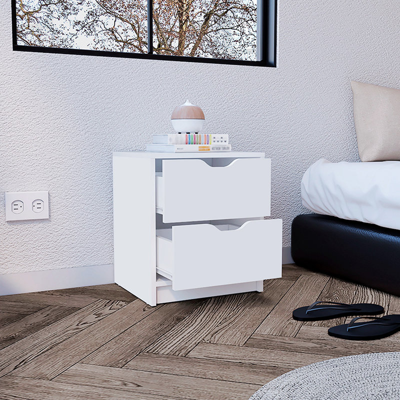 Table de chevet blanche Jetsyn