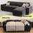 Multifunctional Sectional Sleeper Sofa With Usb/Type-C Charging, 5-Position Recline, Tool-Free Assembly, Chenille Fabric With Removable Washable Covers-L Shape Sofa-394931883-397086784
