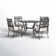 Round 4 - Person 47'' Long Dining Set With Cushions