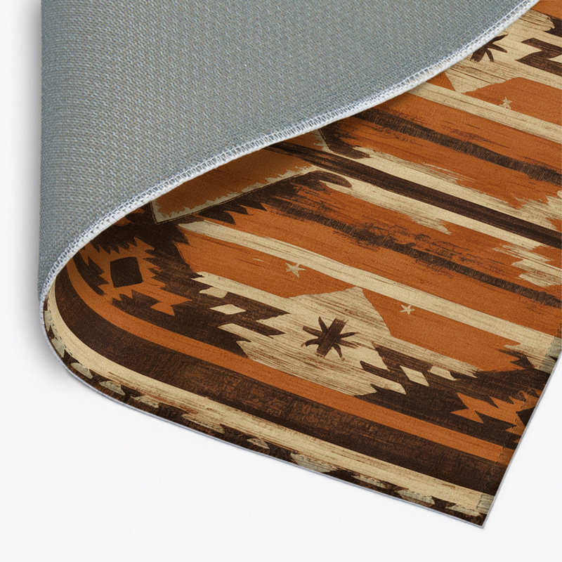Sunset Embers Indoor And Outdoor Area Rug, Rectangle 1'6" x 2'6"