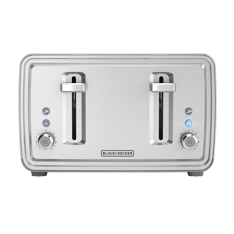 Grille-pain à 4 tranches en acier inoxydable NOIR + DECKER, TR4900SSD