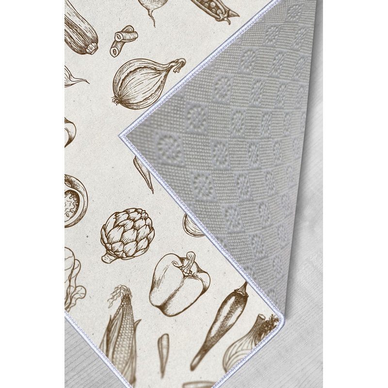 Stylish Hall Carpet (2.6 x 4.9 ft), 100% Polyester, 0.3 in Pile Height | Non-Slip PVC Dot Underside, 3D Digital Printing | Machine Washable, Durable & Easy Care, Perfect for Entryways & Living Rooms