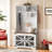 Hall Tree with Bench and Shoe Storage, 4-in-1 Farmhouse Entryway Coat Rack with 7 Coat Hooks & 7 Shoe Cubbies, Hallway Shoe Bench with Storage, 42" W x 15.7" D x 77" H, White