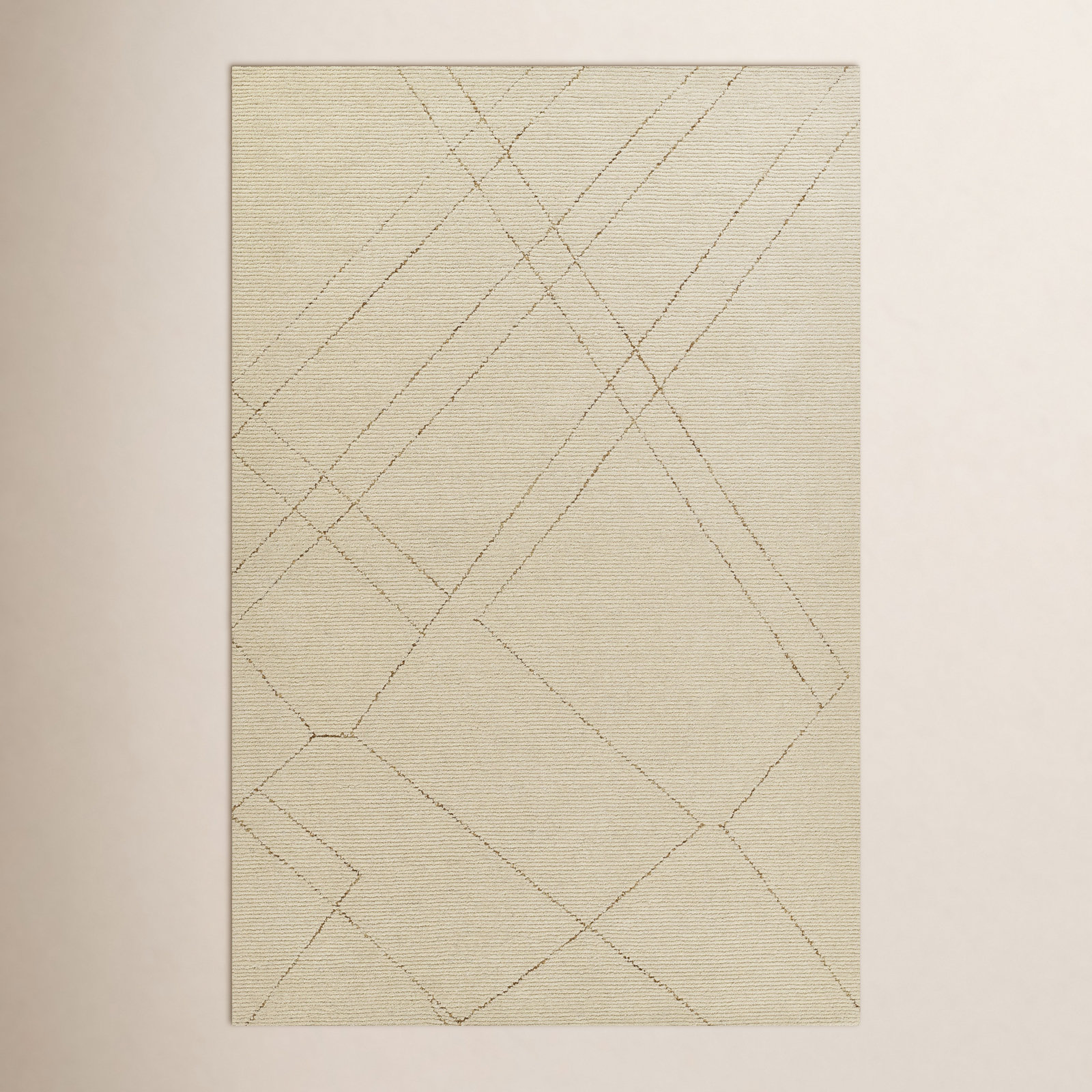 Hand-Tufted Abstract Wool Rug, Rectangle 8' x 10'