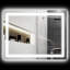 Miroir de salle de bain avec lumières, miroir à DEL rétroéclairé de 35 po x 28 po pour la salle de bain, anti-buée, mémoire, température de couleur infinie, miroir de meuble-lavabo mural à intensité variable, horizontal / vertical, miroir-2034196028