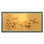 36" x 72" Gold Leaf Blossom 4 Panel Room Divider