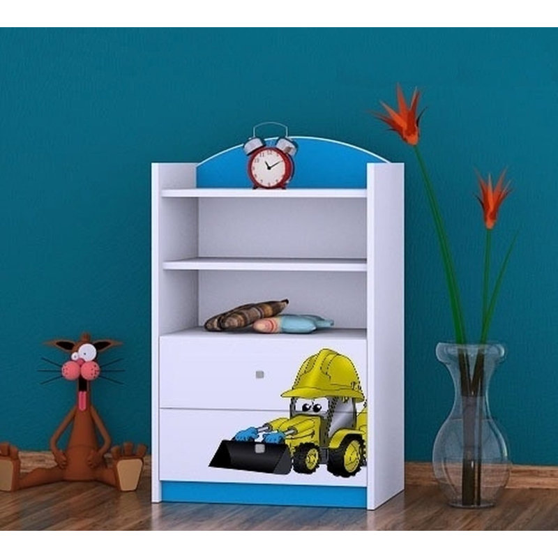 Jocelyn 96cm H Kids Cube, Blue, 92cm H x 60cm W x 34cm D