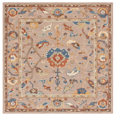 Metro Hand Tufted Wool Cotton Oriental Rug in Ivory/Beige
