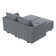 Manusite Convertible Modular Sectional Couch With Reversible Storage Chaise