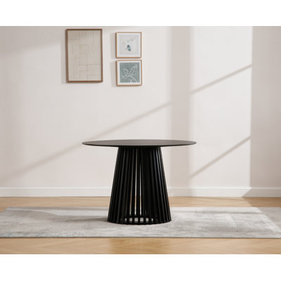 Kirshanpal Round Solid Wood Dining Table