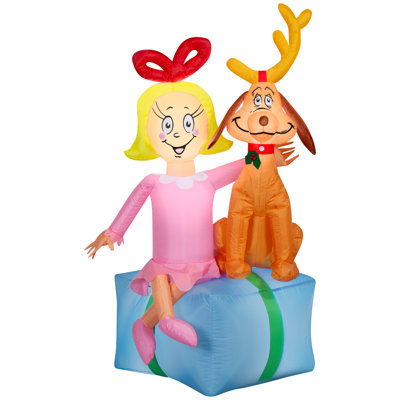 Airblown Christmas Light-Cindy and Max on Seussian Pantone Present-SM Scene-Dr. Seuss