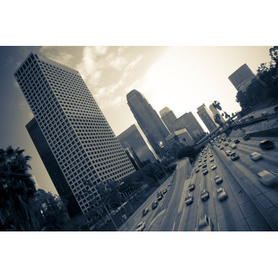 Clabon Los Angeles Freeway par Rebelml - Photographie de toile tendue