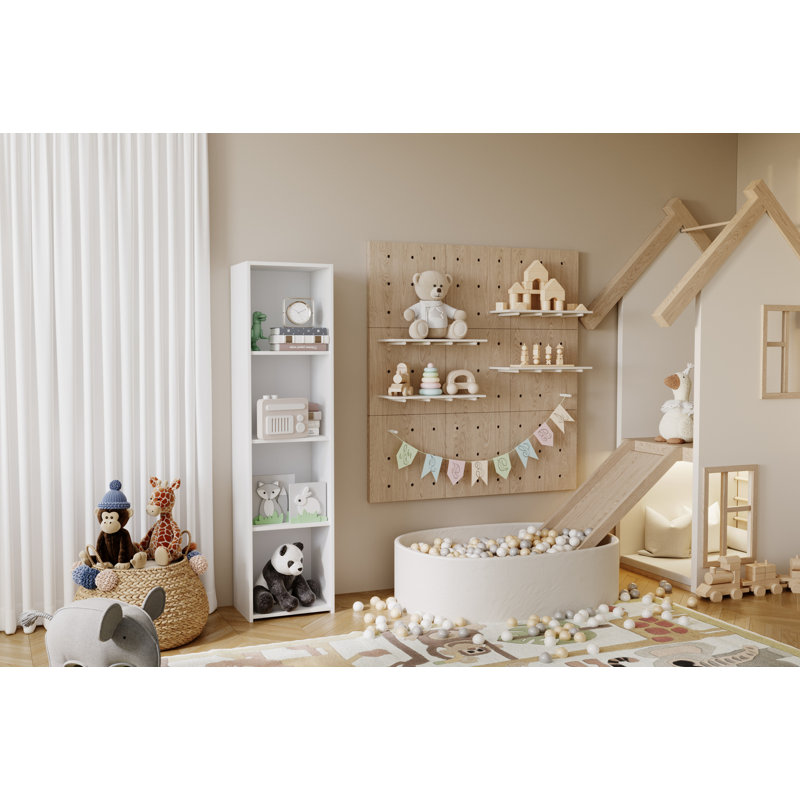 160cm H x 40cm W Library Bookcase, White