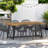 Furman 6 - Person Acacia Patio Dining Set with Rectangular Table