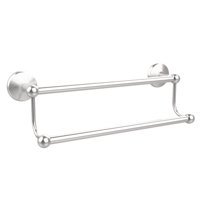 Barre à serviettes murale double Marchmont, Chrome satiné