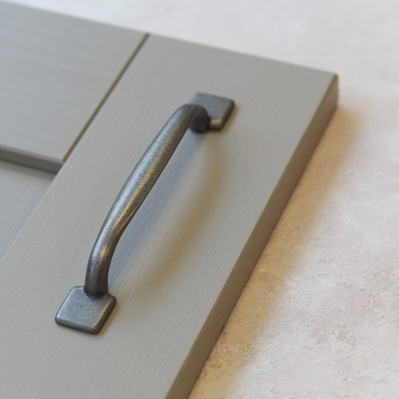 128mm Rustic Cast Iron Square Foot Cabinet Handle