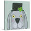 «Dog with a Clover», reproduction sur toile tendue-19625613