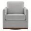 Ensemble de 2 fauteuils pivotants rembourrés Bobbi-126298323
