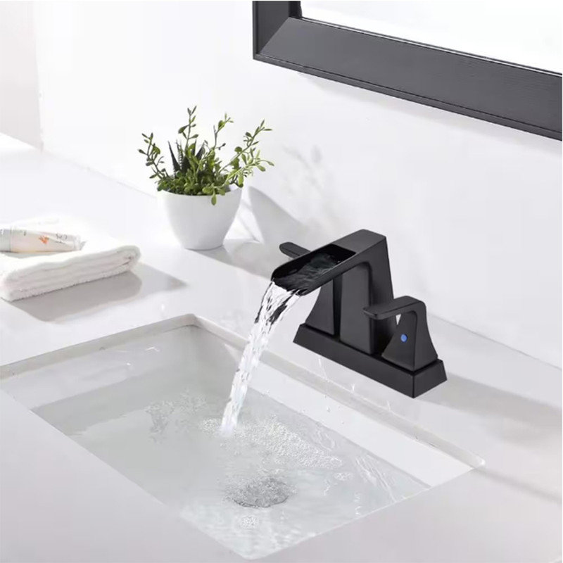 2-handle Bathroom Faucet, Matte Black