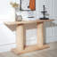 Console en bois avec piédestal à colonne