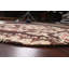 Tapis rond brun / beige en laine touffeté à la main à motif cachemire Banff-1540360204